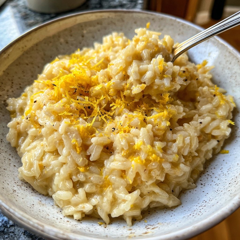 Risotto mit Zitrone und Parmesan