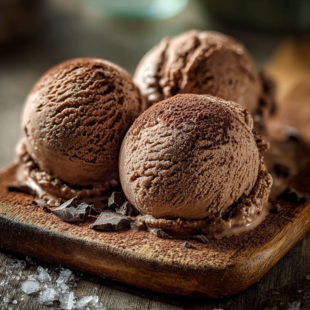 Schokoladen Eis Mit Kakao