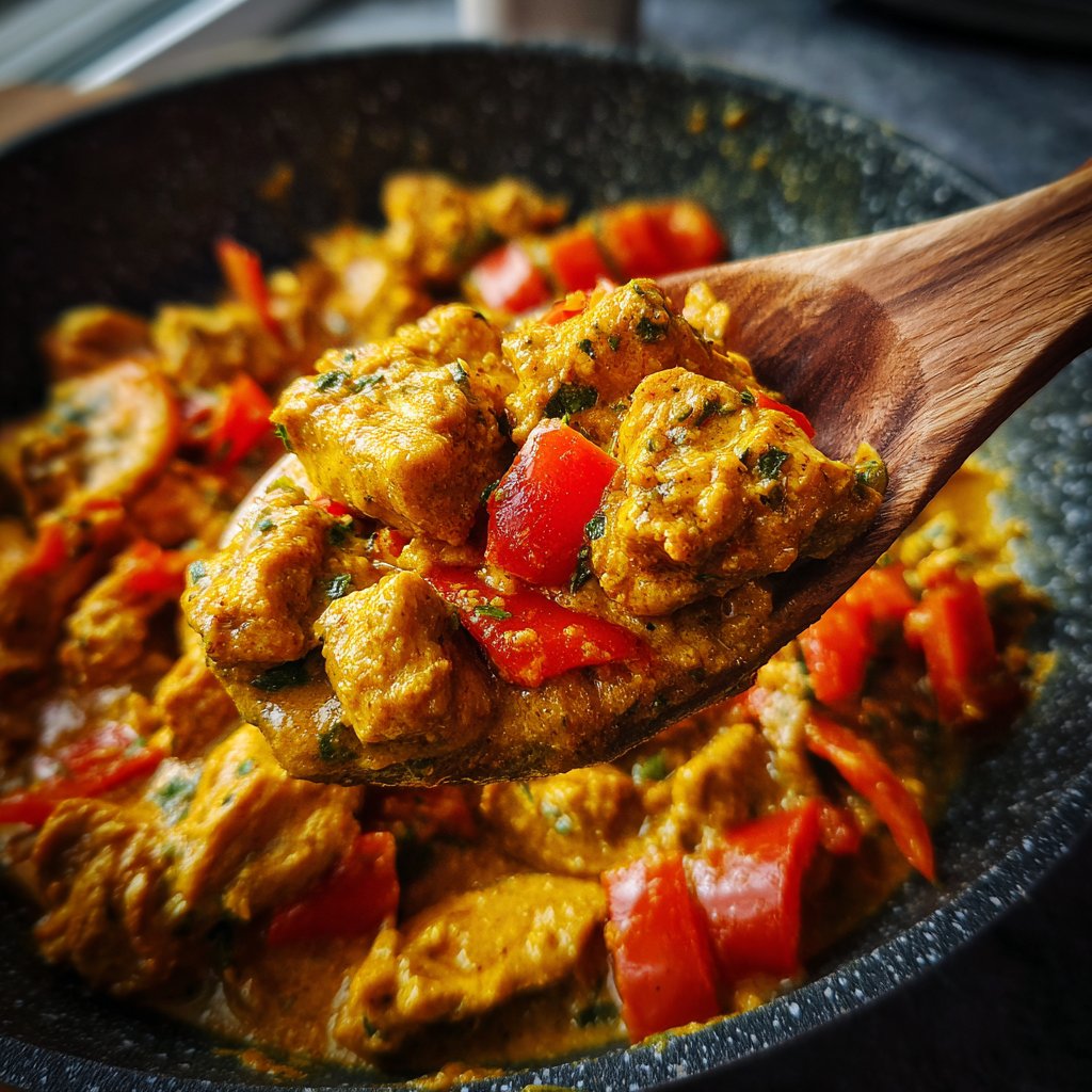 Kalorienarmes Hähnchen Curry