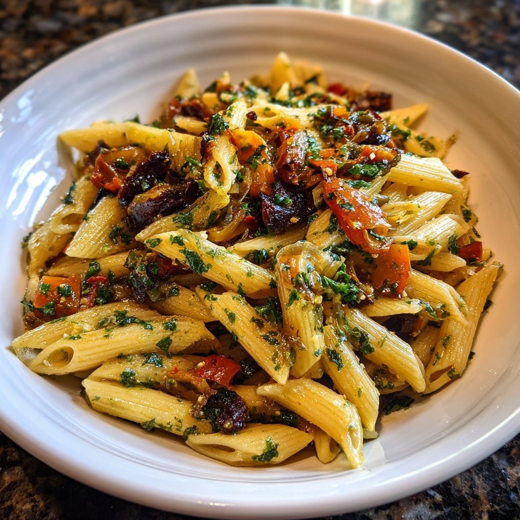 Penne mit Ofengemüse