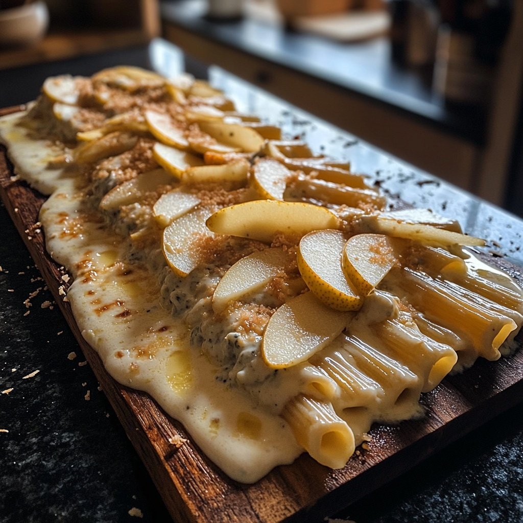 Penne mit Gorgonzola und Birne