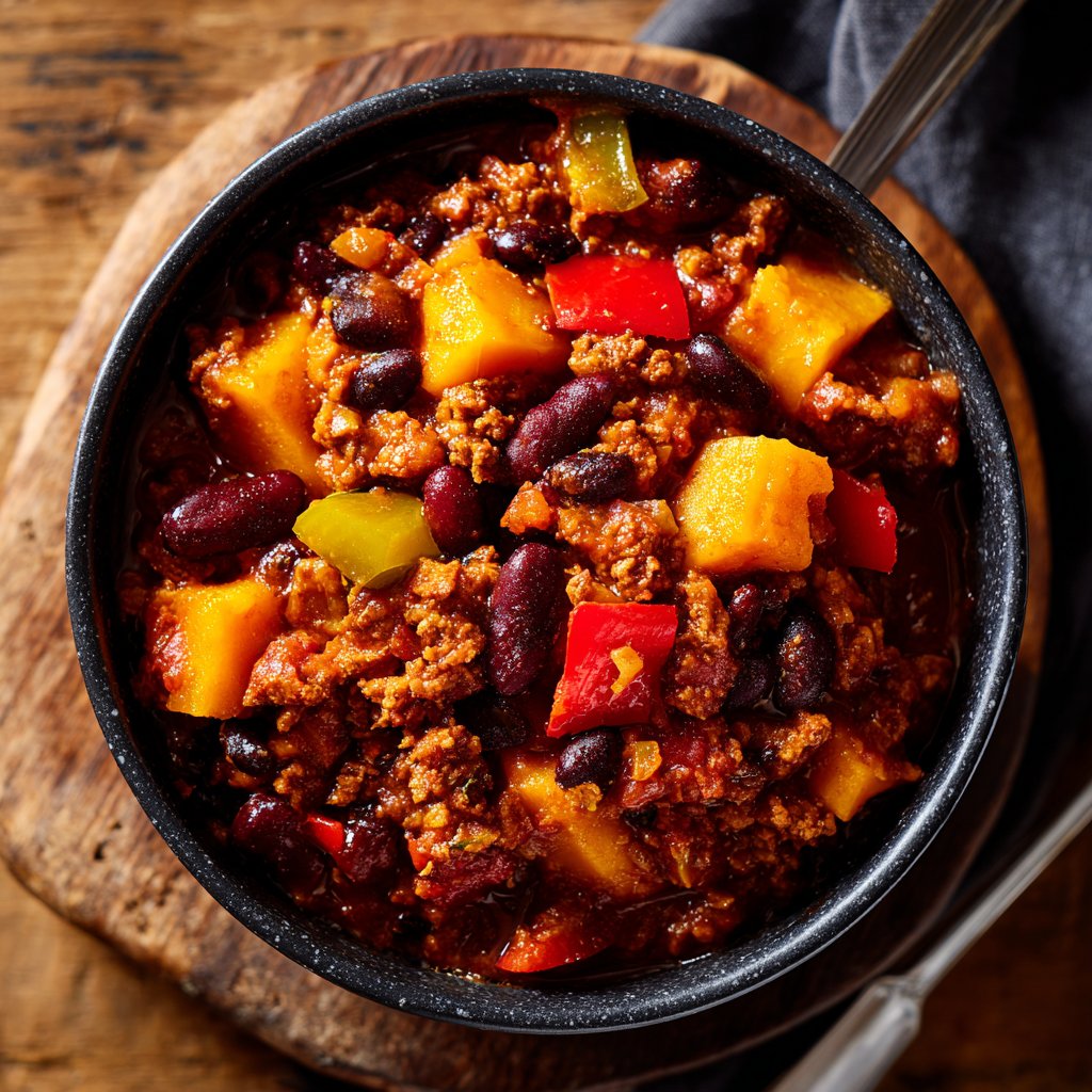 Chili sin Carne mit Süßkartoffel