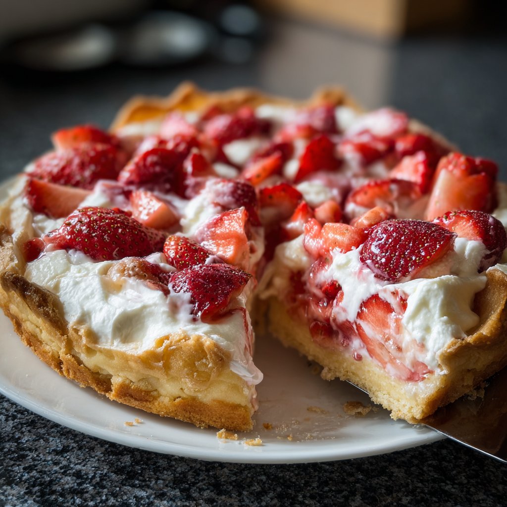 Erdbeerkuchen Mit Sahne
